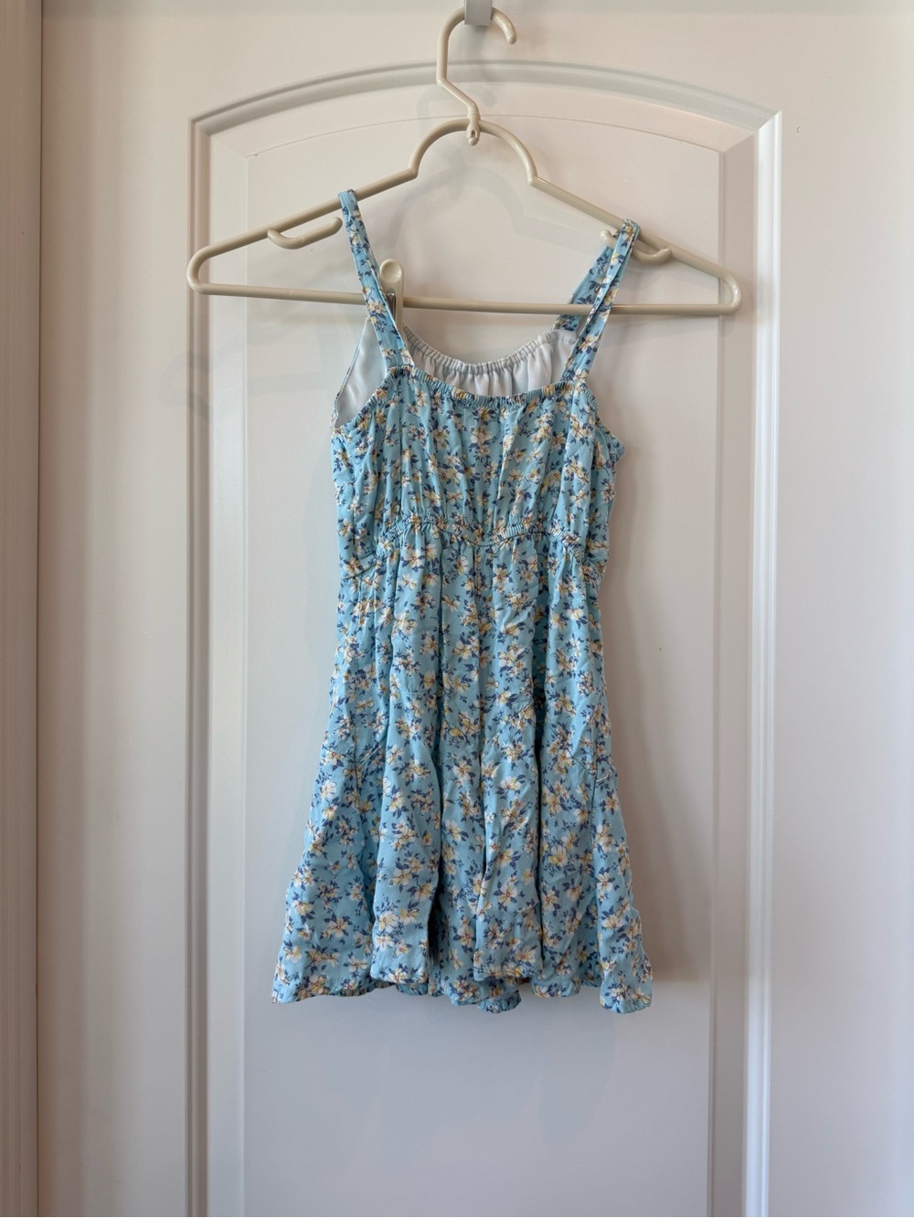 Blue Floral Girls' One-Piece Romper - Picture 4 of 4